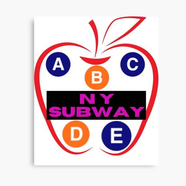 New Yorker U-Bahn - Big Apple Leinwanddruck