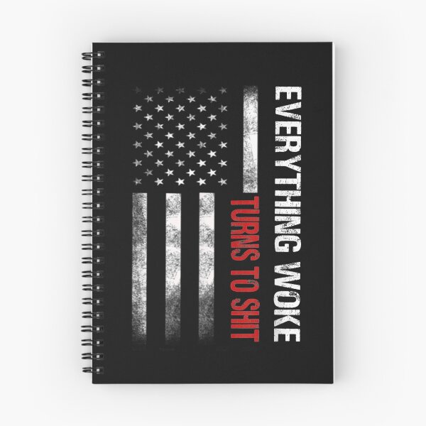 Artikelvorschau, Everything Woke Turns to Shit Us American USA Flag T-Shirt entworfen und verkauft von Tourane-Navy.