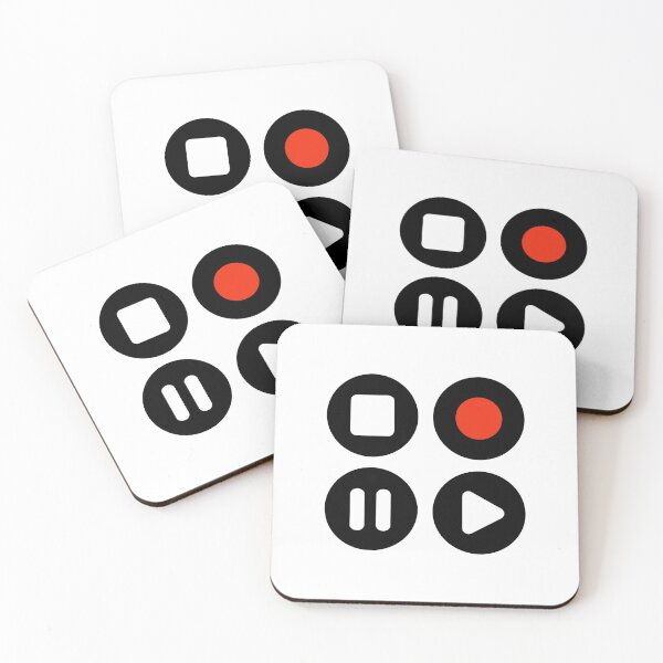 Item preview, Audio Symbols (Stop, Record, Pause, Play) designed and sold by Jimmy DeRosa.