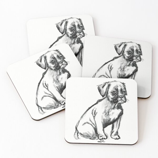 Aperçu de l'œuvre Chiot Boxer créée et vendue par ThePaintedLace.