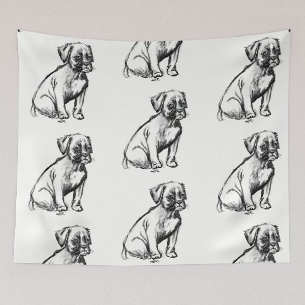 Aperçu de l'œuvre Chiot Boxer créée et vendue par ThePaintedLace.