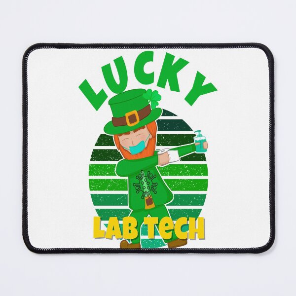 Item preview, LUCKY LAB TECH DABBING LEPRECHAUN MEDICAL LABORATORY SCIENTIST designed and sold by Hippiesole.