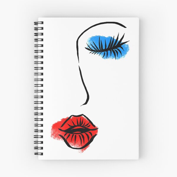 Item preview, Abstract Art Face Sketch Lipstick Makeup  designed and sold by ClareMadelane.