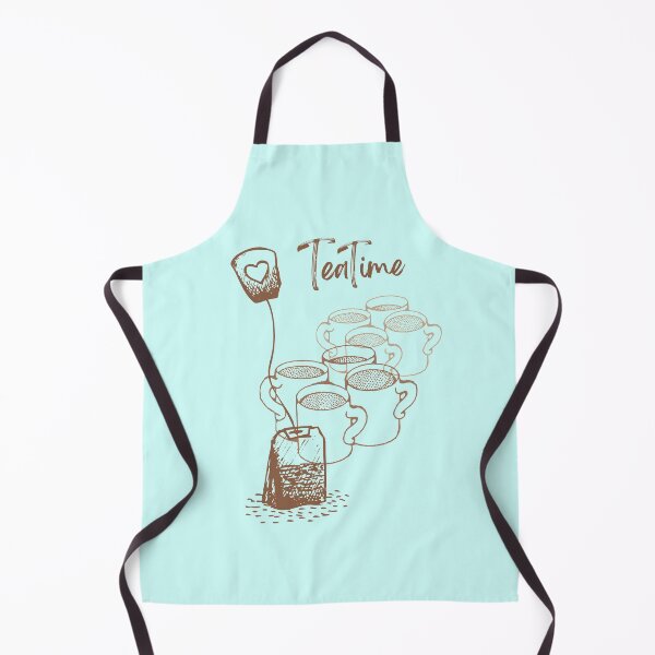 Item preview, Tea Time Tea Bag With Mugs In Line designed and sold by BeeZBeez.