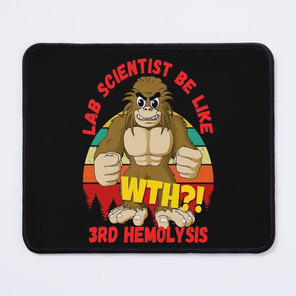Item preview, MEDICAL LAB SCIENTIST TECH  BIG FOOT RETRO SUNSET WTH?! 3RD HEMOLYSIS FUNNY  designed and sold by Hippiesole.