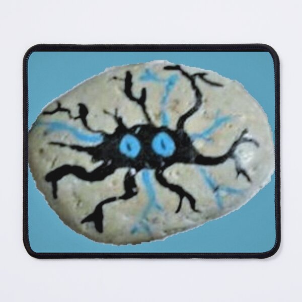 Item preview, Cracked Stone Face Blue designed and sold by craftsbydaphy.