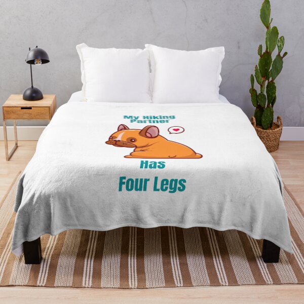 Item preview, My Hiking Partner Has Four Legs, dog lovers t-shirt and hiking designed and sold by AitElmMost.