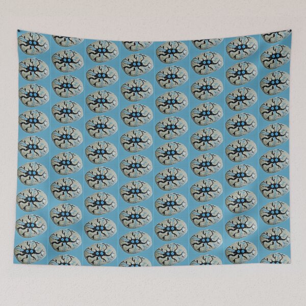 Item preview, Cracked Stone Face Blue designed and sold by craftsbydaphy.