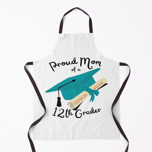 Item preview, proud mom of a 12th grader, graduation cap and diploma graphic designed and sold by Jessi-Sketches.