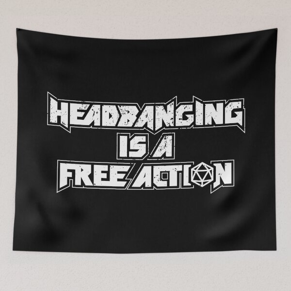 Item preview, Headbanging Is a Free Action in DnD designed and sold by DnlDesigns.