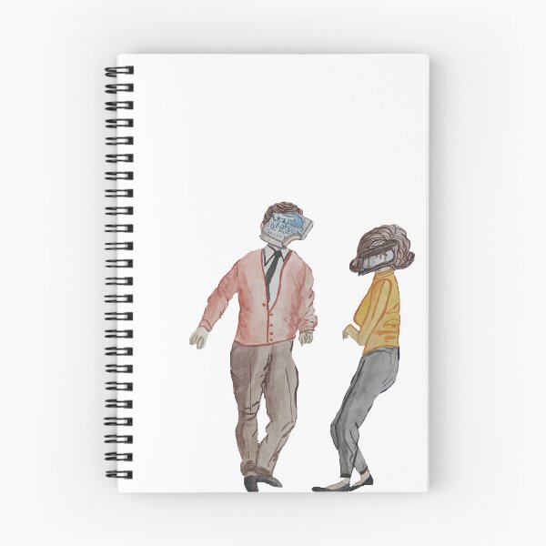 Item preview, punny 60s sitcom couple designed and sold by pundersome by @gillyguire.