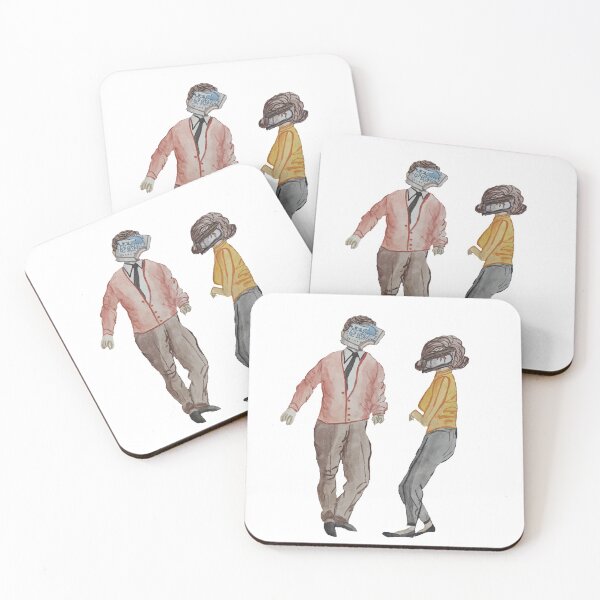 Item preview, punny 60s sitcom couple designed and sold by pundersome by @gillyguire.