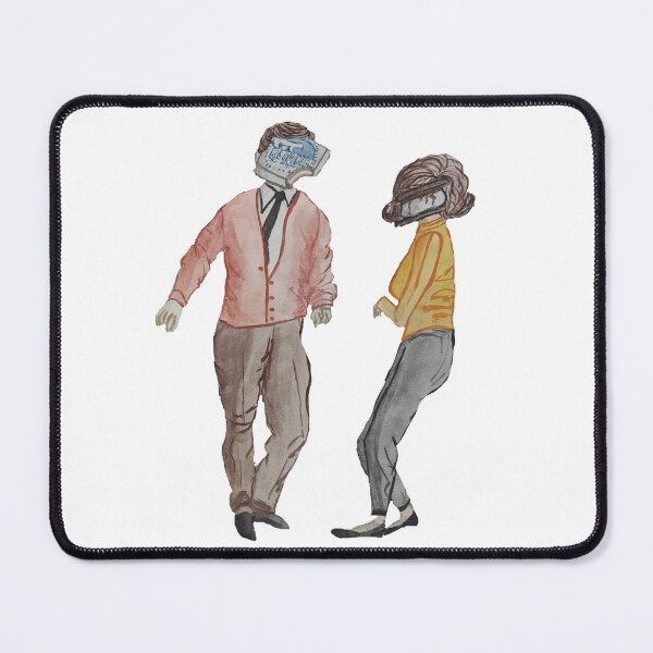 Item preview, punny 60s sitcom couple designed and sold by pundersome by @gillyguire.