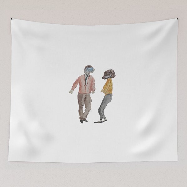 Item preview, punny 60s sitcom couple designed and sold by pundersome by @gillyguire.