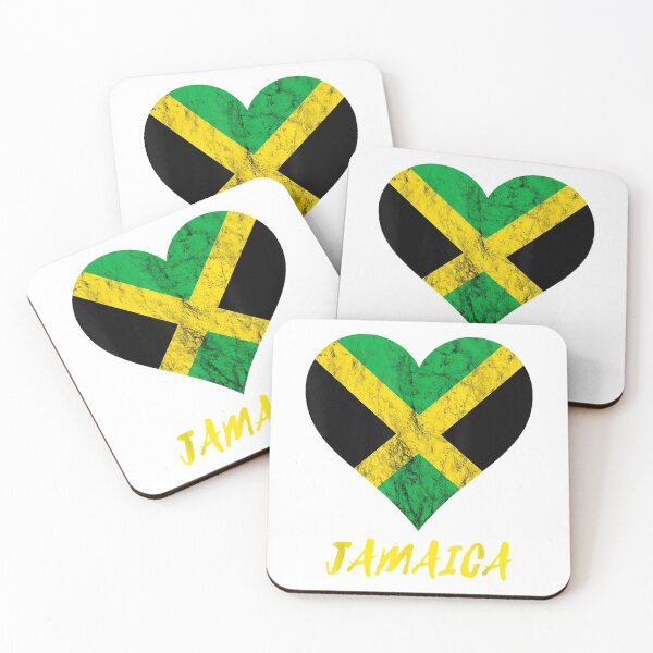 Item preview, Jamaican Heart Jamaica Flag designed and sold by ClareMadelane.