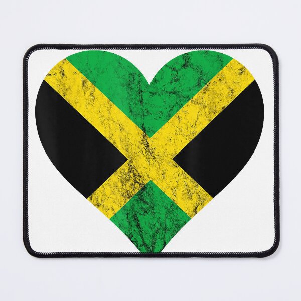 Item preview, Jamaican Heart Jamaica Flag designed and sold by ClareMadelane.