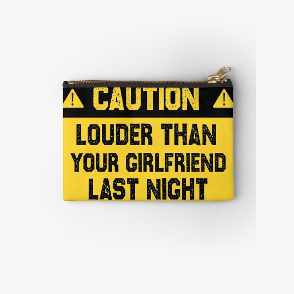 Item preview, Funny caution "louder than your girlfriend last night", Funny sticker for exhaust designed and sold by creativitygood.