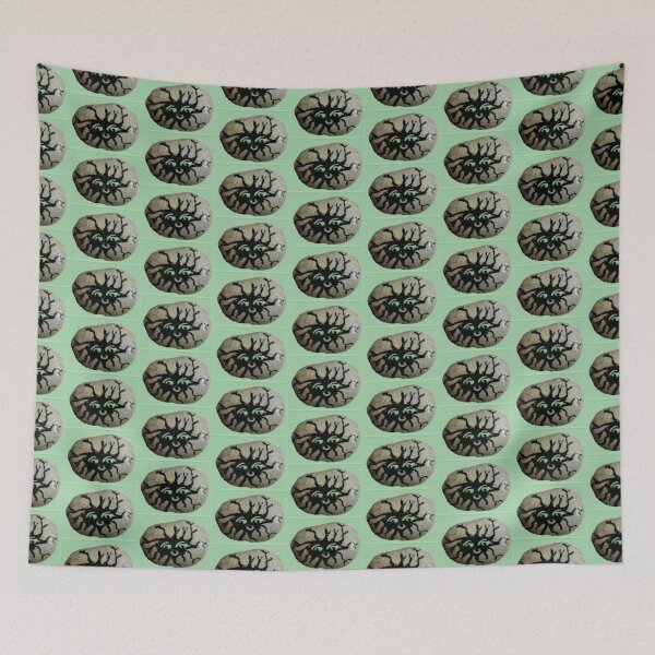 Item preview, Cracked Stone Face Green designed and sold by craftsbydaphy.
