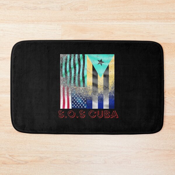 Artikelvorschau, Halbamerikanische kubanische Flagge SOS Kuba Vintage - Verwandeln Sie Lebendiges Halbkaste-Geschenk entworfen und verkauft von DKA-2ndBoy.