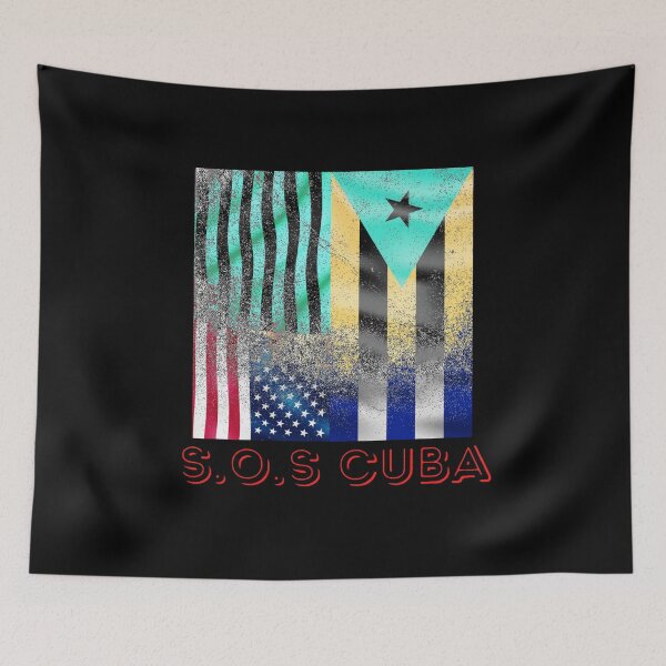 Item preview, Half American Cuban Flag SOS Cuba Vintage - Transform Vivid Half-Caste Gift designed and sold by DKA-2ndBoy.
