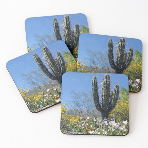 Item preview, Saguaro Cactus and Flowers  designed and sold by heatherfriedman.