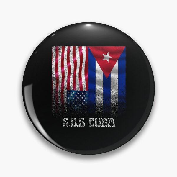 Item preview, Half American Cuban Flag SOS Cuba Vintage - Break Apart Half-Caste Gift designed and sold by DKA-2ndBoy.