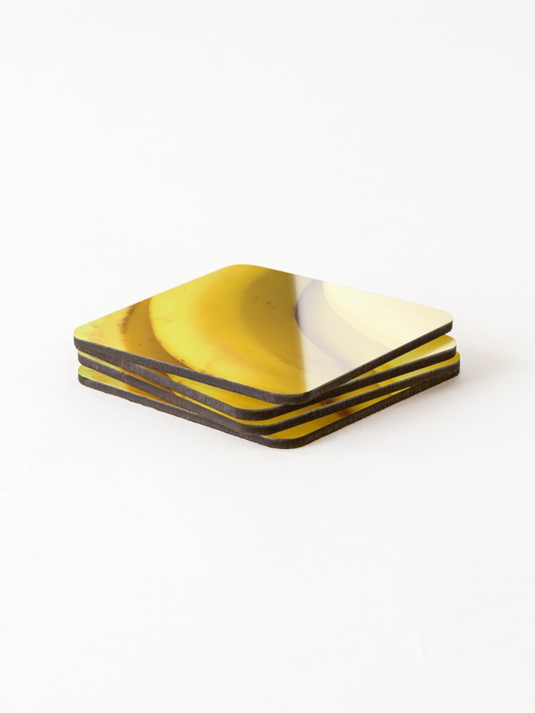 Thumbnail 4 of 5, Coasters (Set of 4), Fresh Bananas designed and sold by RaineLight.