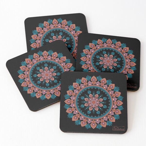 Item preview, Floral Dotillism Mandala  designed and sold by Shaseldine.