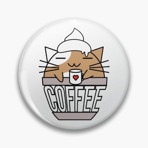 Item preview, Miau en taza designed and sold by CoffeewithKitty.