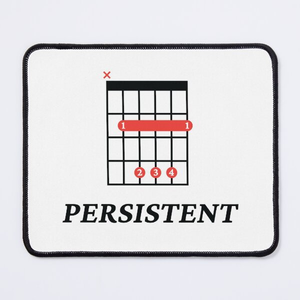 Item preview, B Persistent B Guitar Chord Tab Light Theme designed and sold by nightsworthy.