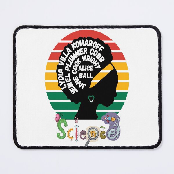 Item preview, FEMALE SCIENTIST SILHOUTTE BLACK HISTORY MEDICAL LABORATORY SCIENTIST  designed and sold by Hippiesole.