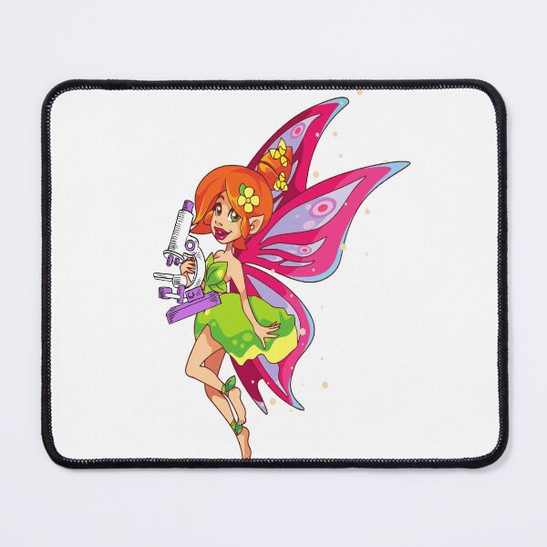 Item preview, LAB SCIENTIST FAIRY WITH MICROSCOPE MEDICAL LABORATORY SCIENTIST  designed and sold by Hippiesole.