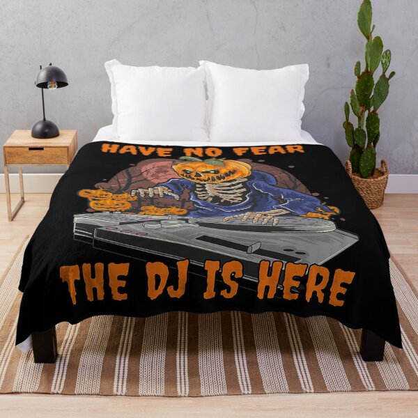 Item preview, Skeleton Pumpkin Discjockey Have No Fear The Dj Is Here designed and sold by balonmemcai.
