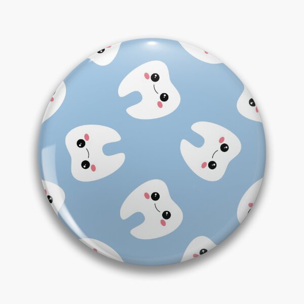 Item preview, Cute Tooth (Pattern - Blue) designed and sold by eddsi.