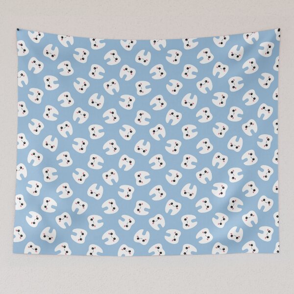 Item preview, Cute Tooth (Pattern - Blue) designed and sold by eddsi.