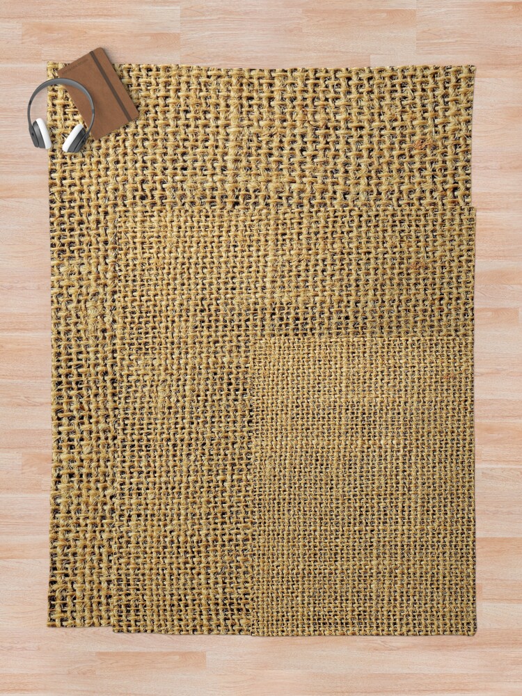 Burlap blanket online