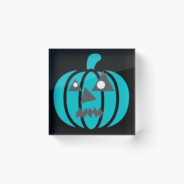 Item preview, Aqua Colored Jack O Lantern, Happy Halloween!! designed and sold by GeoTeasters.