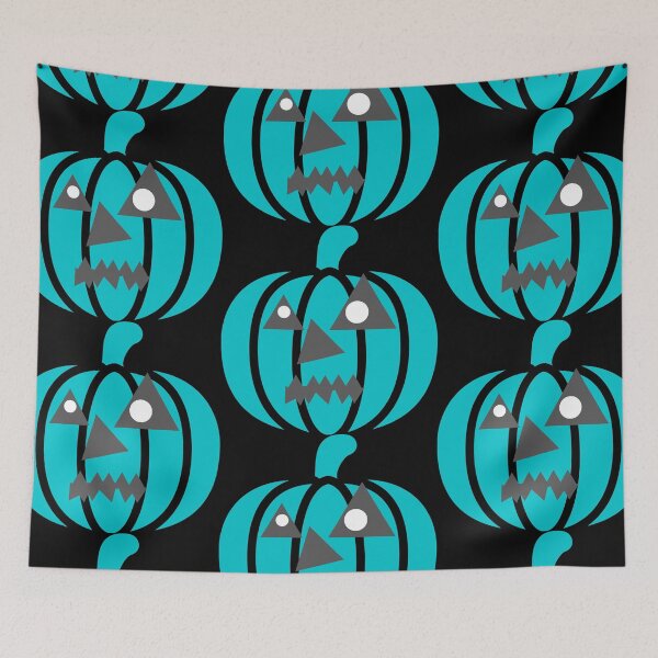Item preview, Aqua Colored Jack O Lantern, Happy Halloween!! designed and sold by GeoTeasters.