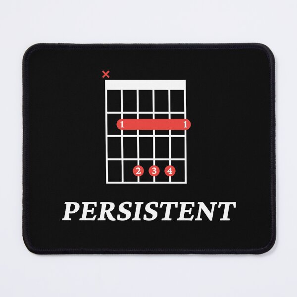 Item preview, B Persistent B Guitar Chord Tab Dark Theme designed and sold by nightsworthy.