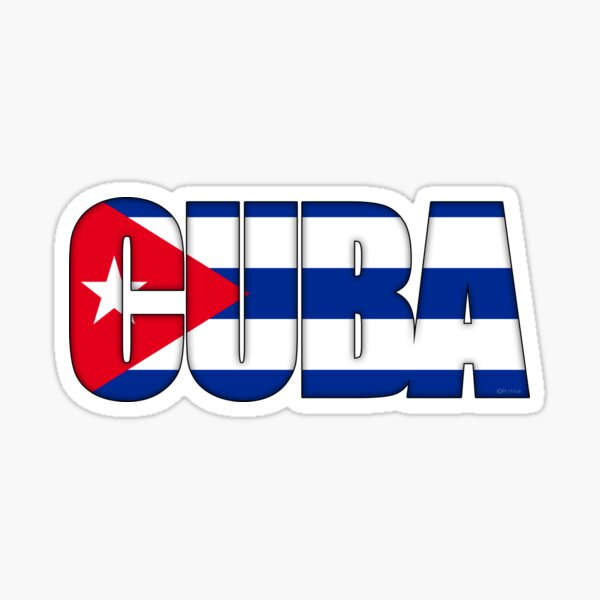 Bandera de Guanabacoa, Cuba STICKER Vinyl Die-Cut Decal – The