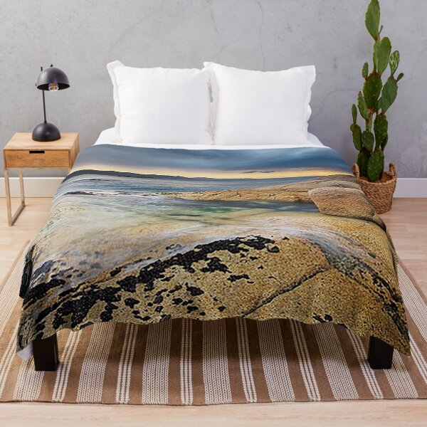 Item preview, Bicheno Seascape, Australia, Landscape, Ocean, Rocks on the beach, Clouds designed and sold by Nostrathomas66.