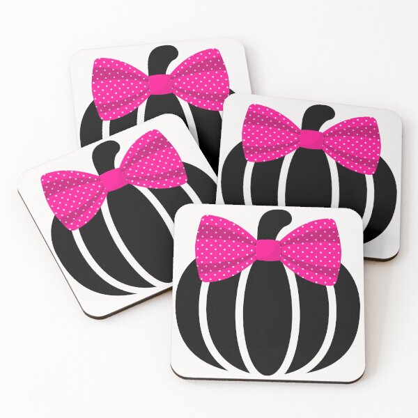 Item preview,  Black Jack O'Lantern with Pink bow designed and sold by GeoTeasters.
