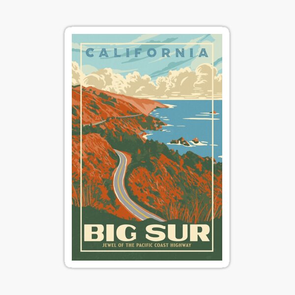 Big Sur Camper Sticker – Life At Sea Co