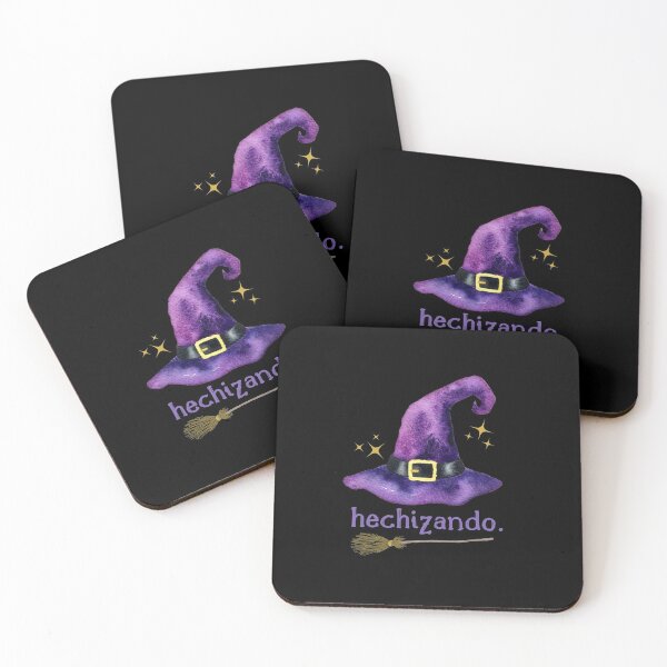 Item preview, Hechizando. Noche de Brujas Halloween, Sombrero y Escoba de Bruja - Casting Spells  designed and sold by InkItStudio.