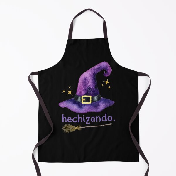 Item preview, Hechizando. Noche de Brujas Halloween, Sombrero y Escoba de Bruja - Casting Spells  designed and sold by InkItStudio.