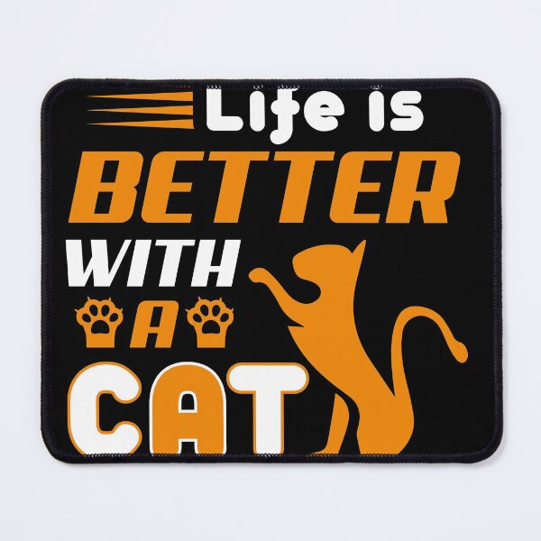 Item preview, Lifes better with a cat designed and sold by pnkpopcorn.