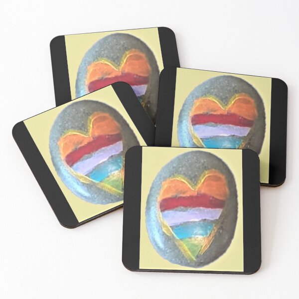 Item preview, Rainbow Heart designed and sold by craftsbydaphy.