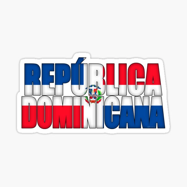Bandera de República Dominicana Pegatina