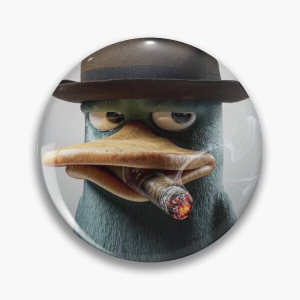 Item preview, Perry the platypus smoking a cigar meme designed and sold by karakarao3o.