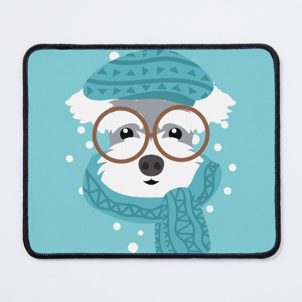 Item preview, Miniature Schnauzer in Winter designed and sold by Lulupainting.